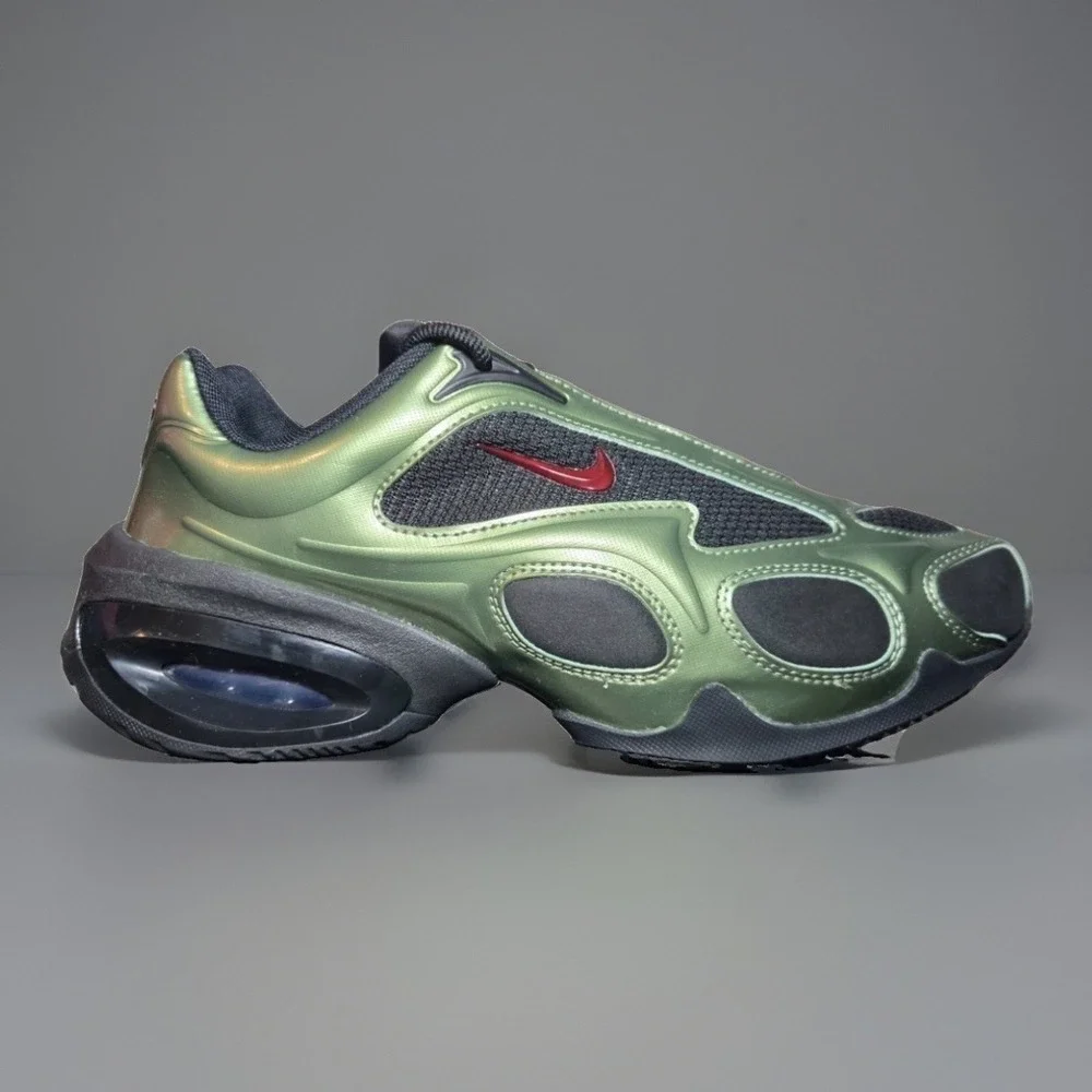 Women's Size 6.5 Nike Air Max Muse Sneakers Black/ Green FV1920-004 Custom